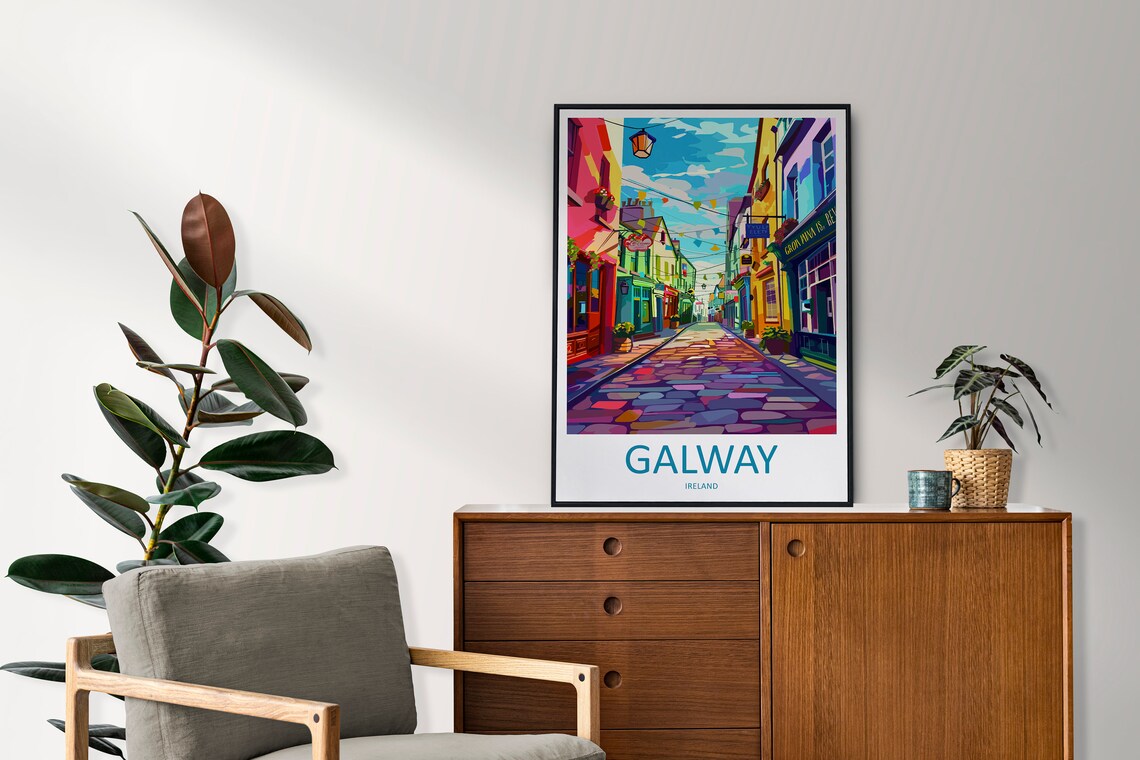 Galway Travel Poster, Ireland Home Decor - Image 2