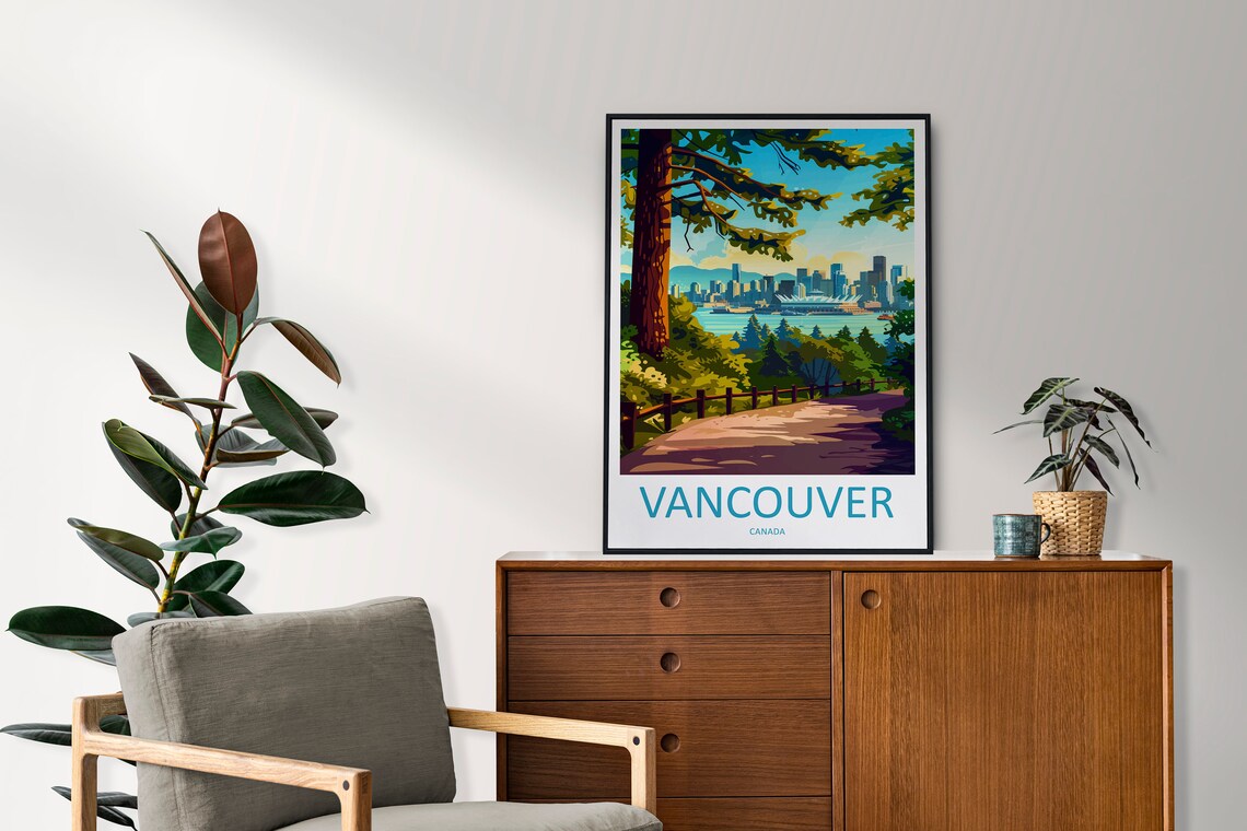 Vancouver Travel Poster, Canada City Wall Art - Image 2