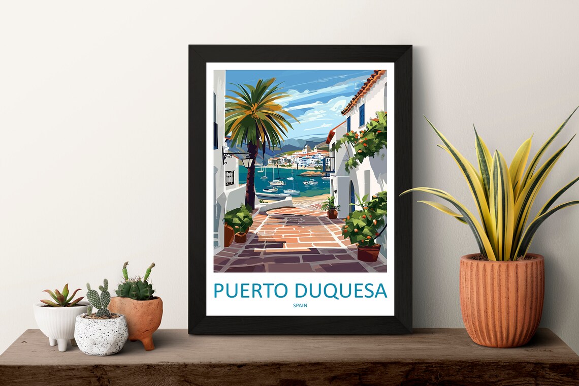 Puerto Duquesa Travel Poster, Spain Place Print - Image 3
