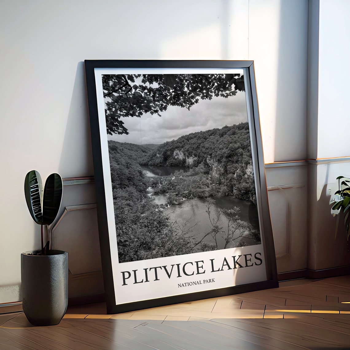Plitvice Lakes Photo Print Of Plitvice Lakes Croatia Travel Photo Hanging Decor Photo Travel Art Gift For Travel Artwork Wall Art Framed - Image 2