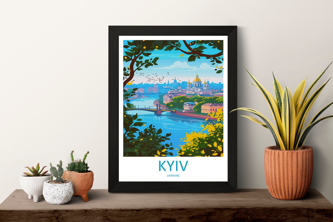 Kyiv Travel Poster, Europe Home Decor - Image 3