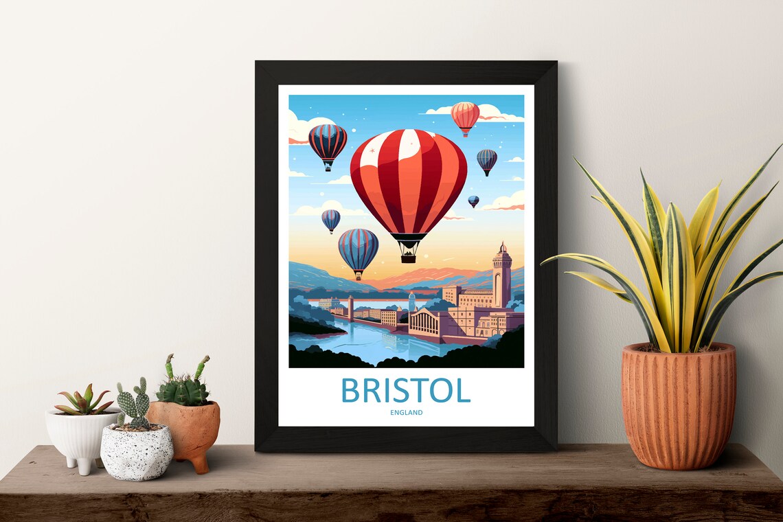Bristol Travel Poster, England City Wall Art - Image 3