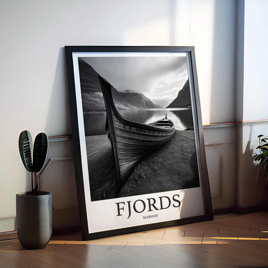 Fjords Photo Print Of Fjords Norway Travel Photo Hanging Decor Photo Travel Art Gift For Travel Artwork Wall Art Framed - Image 2