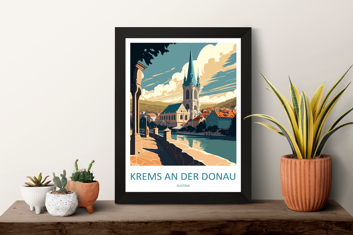 Krems An Der Donau Travel Poster, Austria Art Print - Image 3