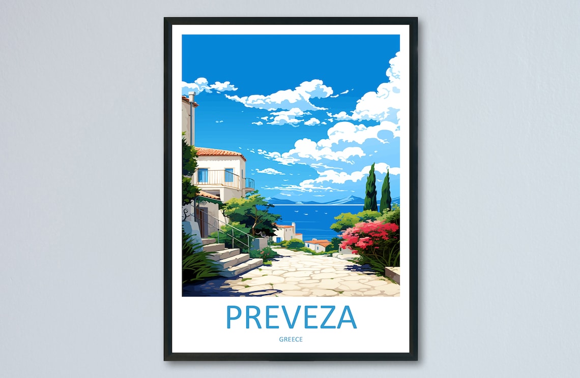 Preveza Travel Poster, Place for Home Decor