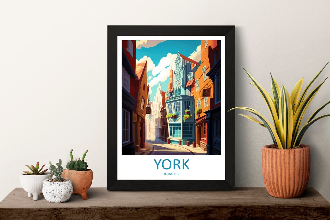 York Travel Poster, England Wall Art Print - Image 3