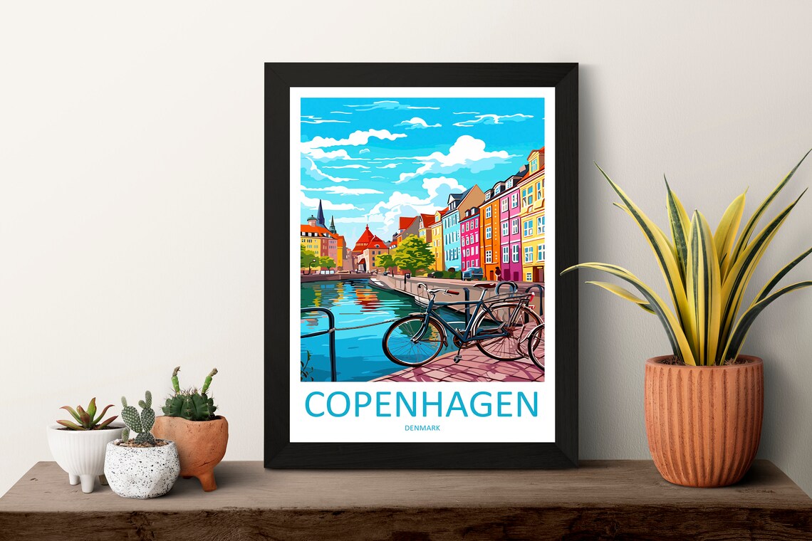 Copenhagen Travel Print For Art Lovers Poster - Image 3