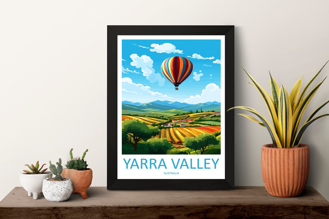 Yarra Valley Travel Print, Australia Travel Poster - Image 3