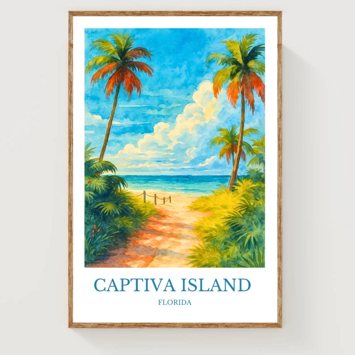 Captiva Island Travel Poster