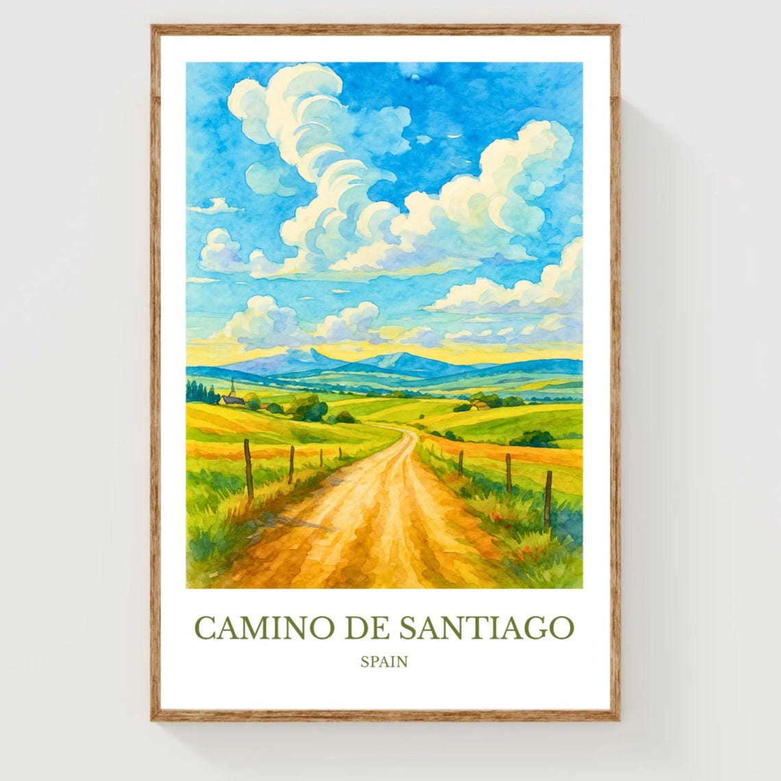 Camino De Santiago Travel Poster