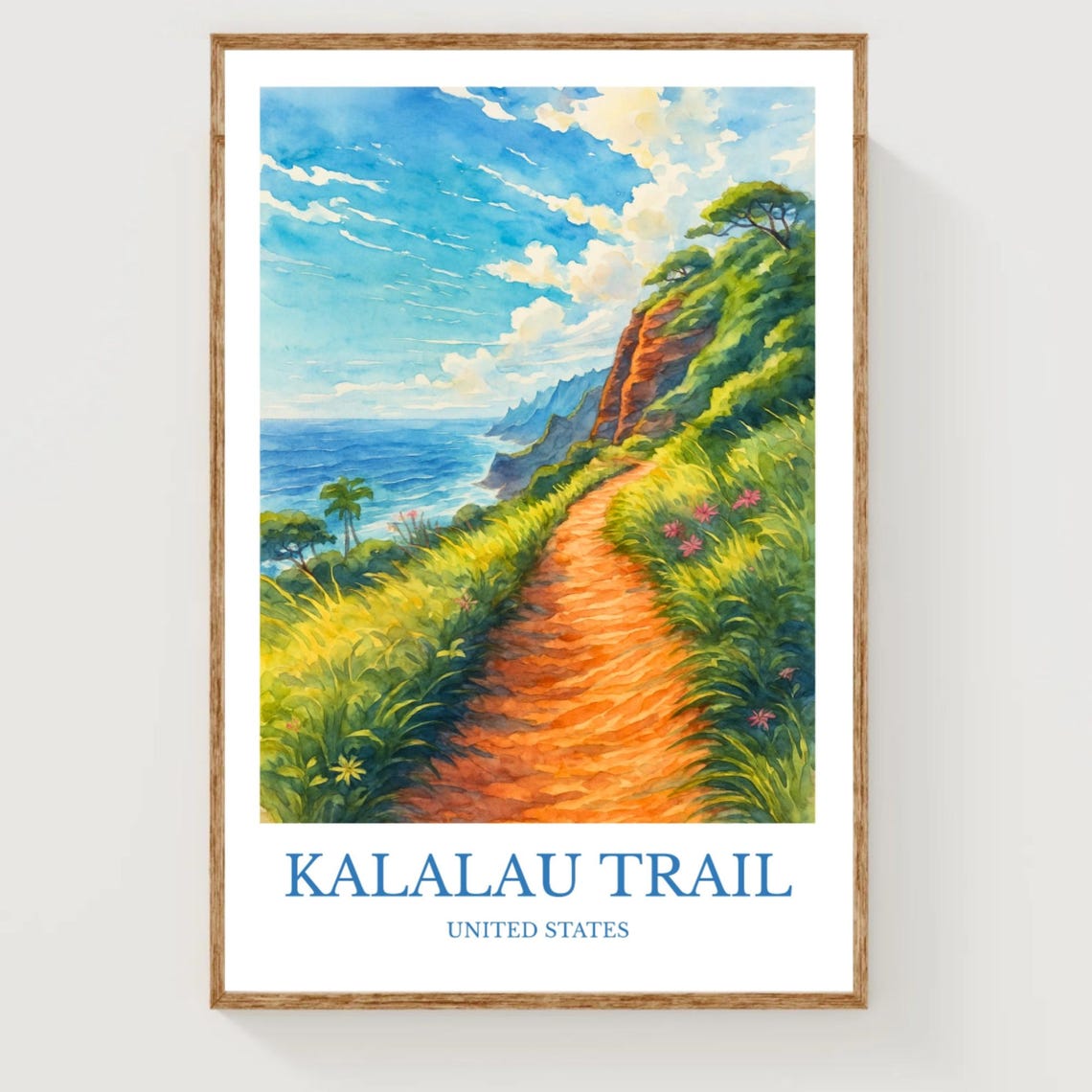 Kalalau Trail Travel Poster
