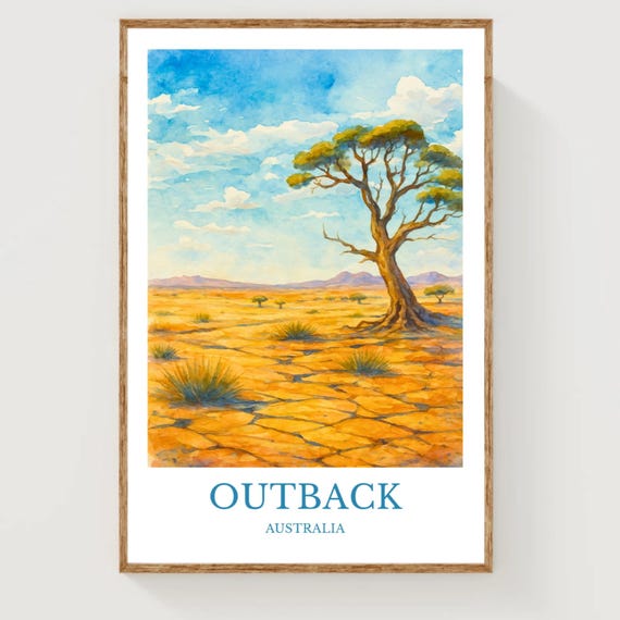 Outback Australia Travel Poster
