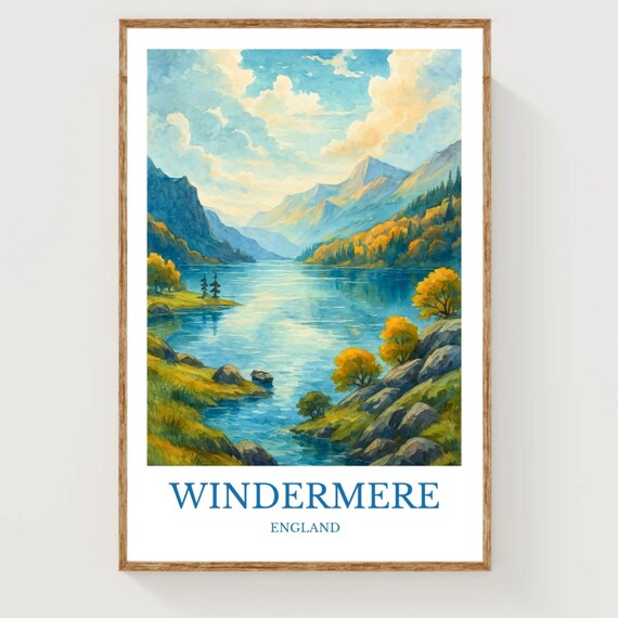 Windermere Landscape Art Print