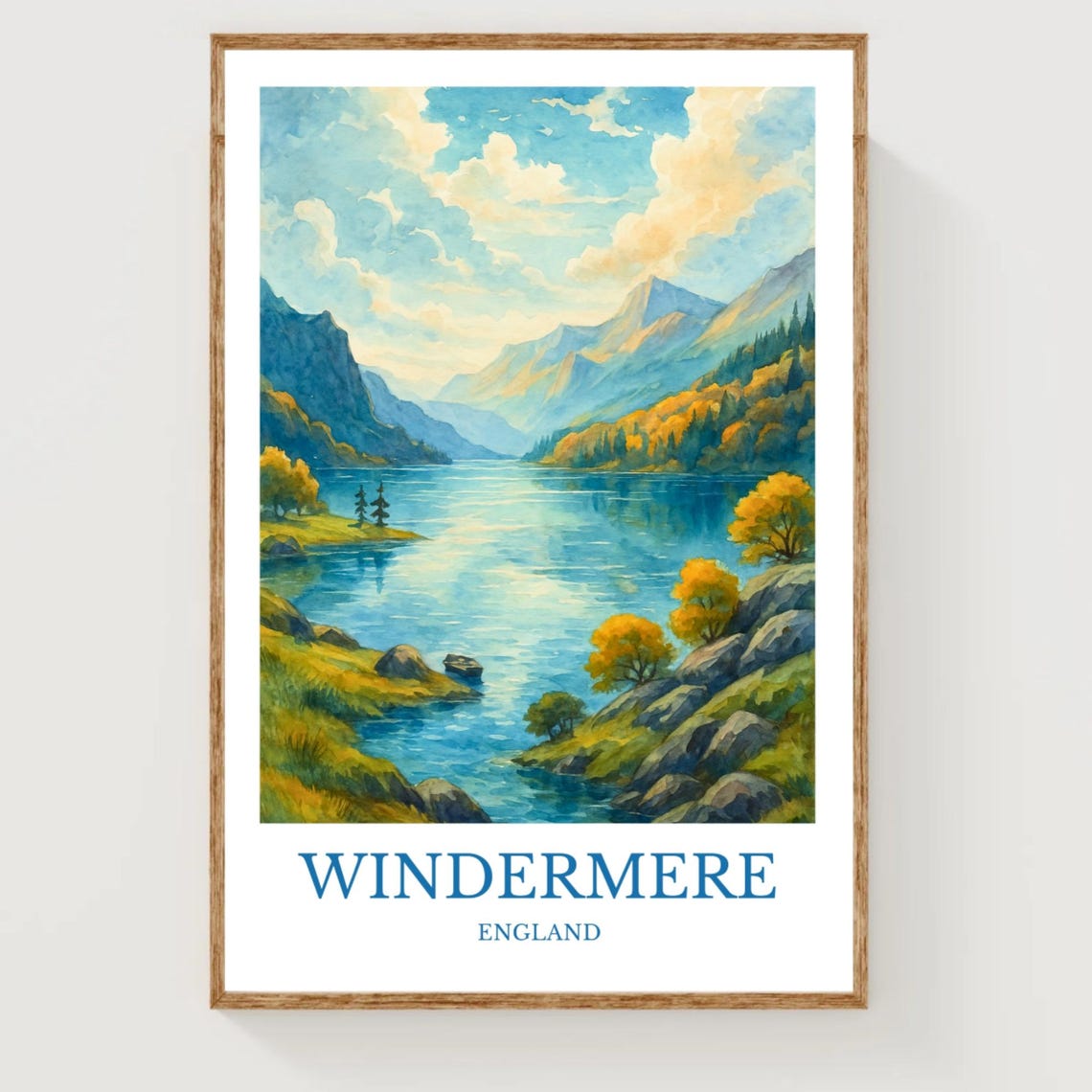 Windermere Landscape Art Print