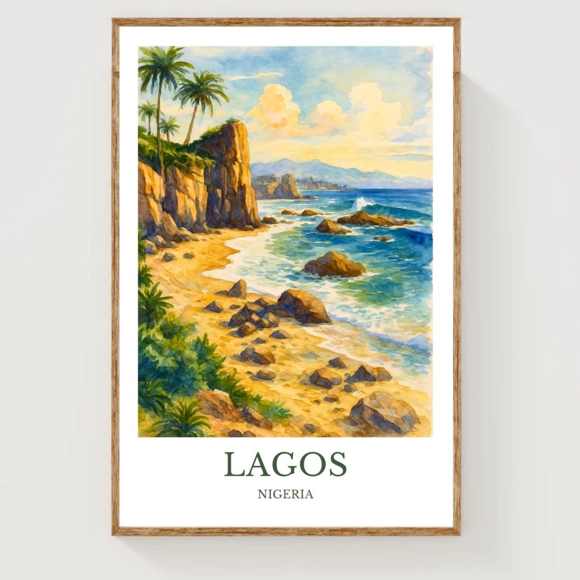 Lagos Travel Poster