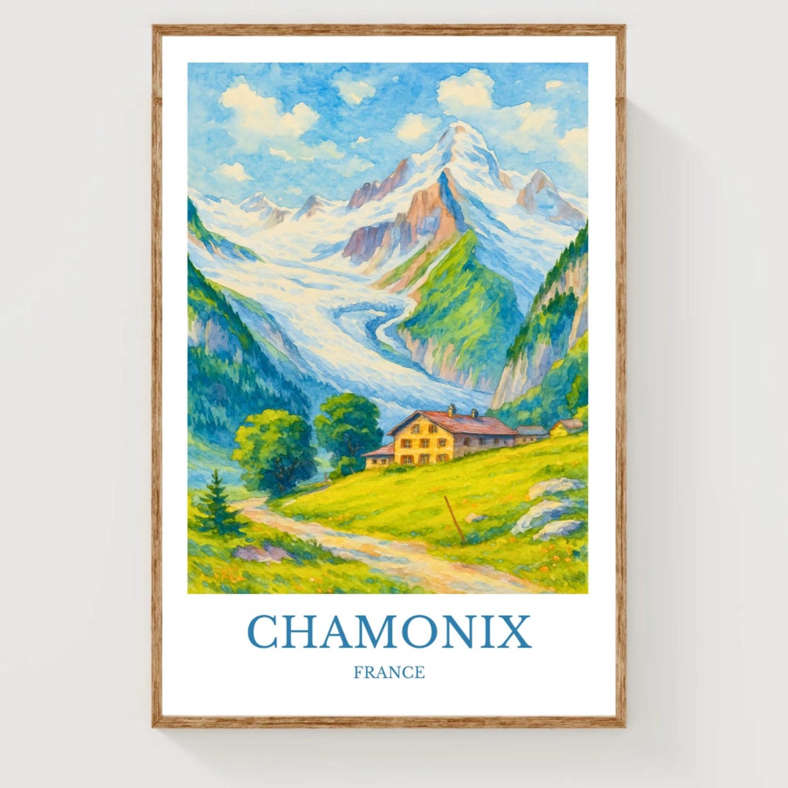 Chamonix Travel Poster