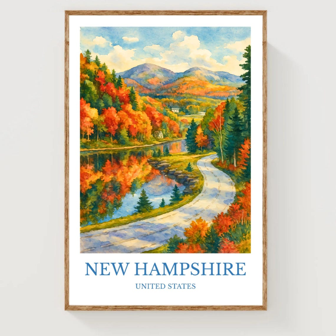New Hampshire Travel Poster