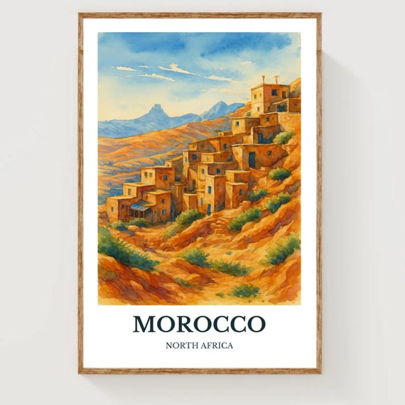 Morocco Travel Poster
