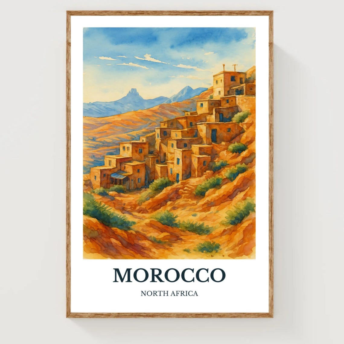Morocco Travel Poster