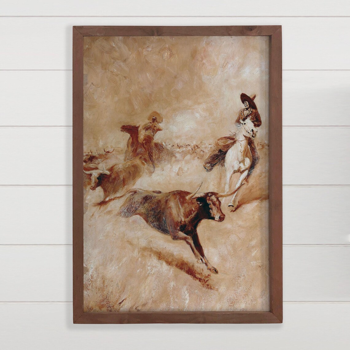 Western Wall Art, New Mexico Cowboy Pursuit Print