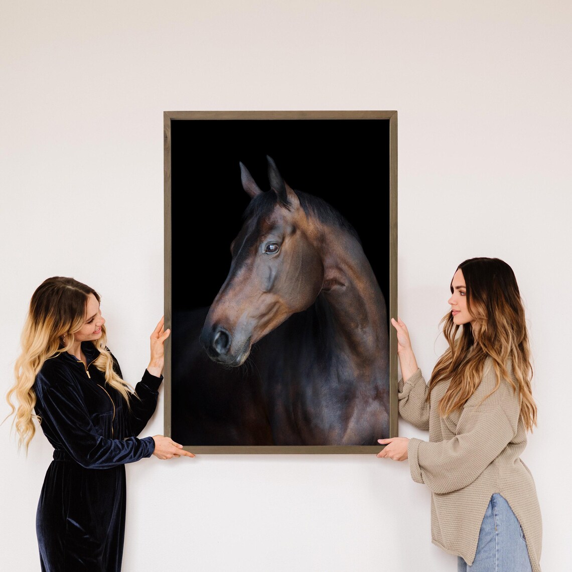 Horse Portrait Animal Photograph, Ranch Decor