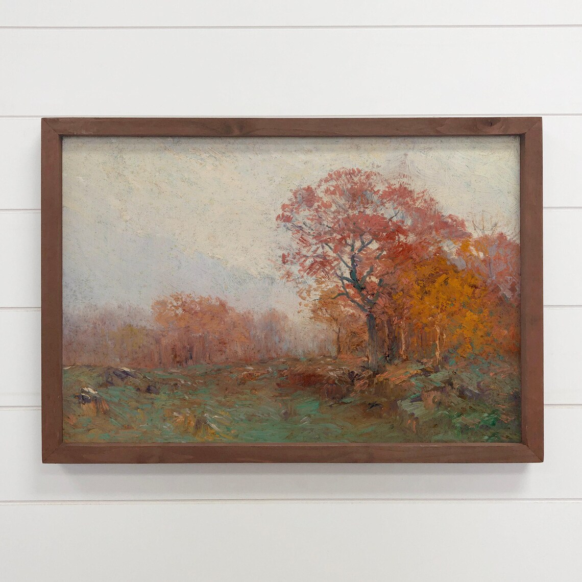Fall November Morning Landscape Art Print