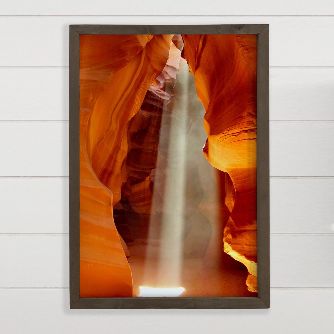 Antelope Canyon Slot Canyon Sunbeam Orange Rock Walls Photo Poster