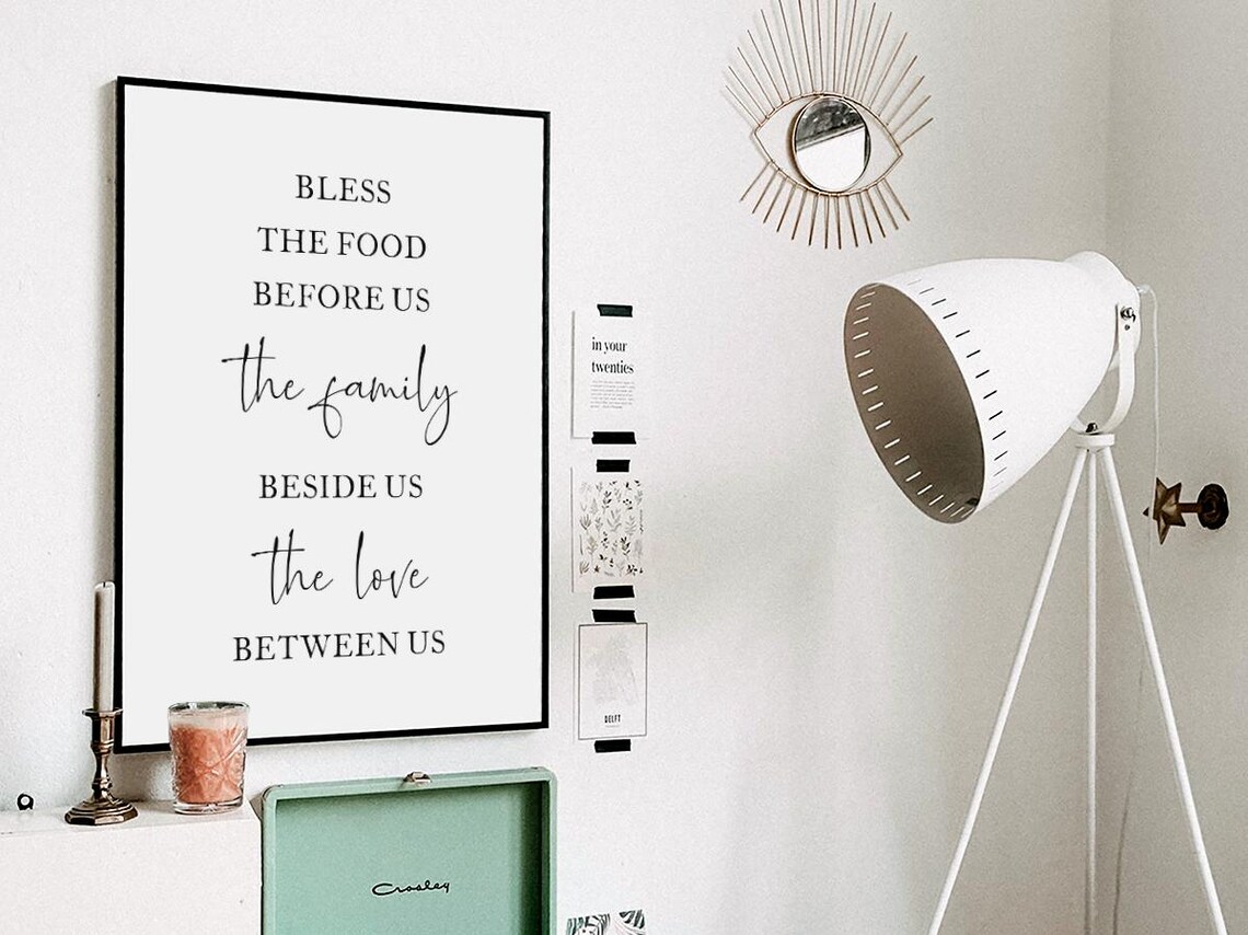 Bless The Food Before Us, Kitchen Wall Art - Image 3