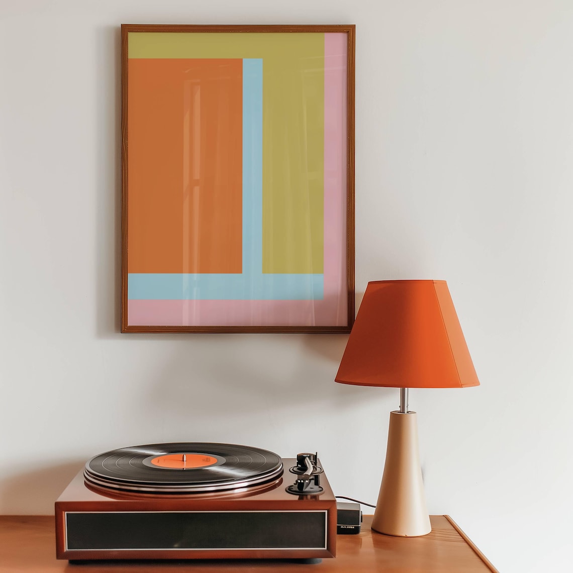 Abstract Minimalist Line Art, Mid Century Modern - Image 5