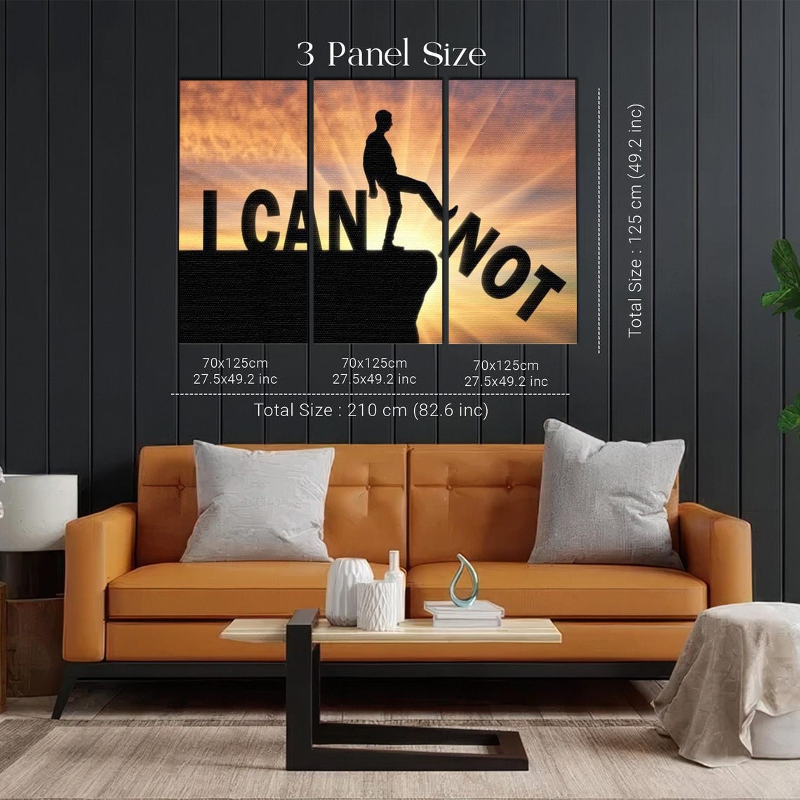 I Can Kick Away Not Motivational Silhouette Sunset Quote Poster - Image 2