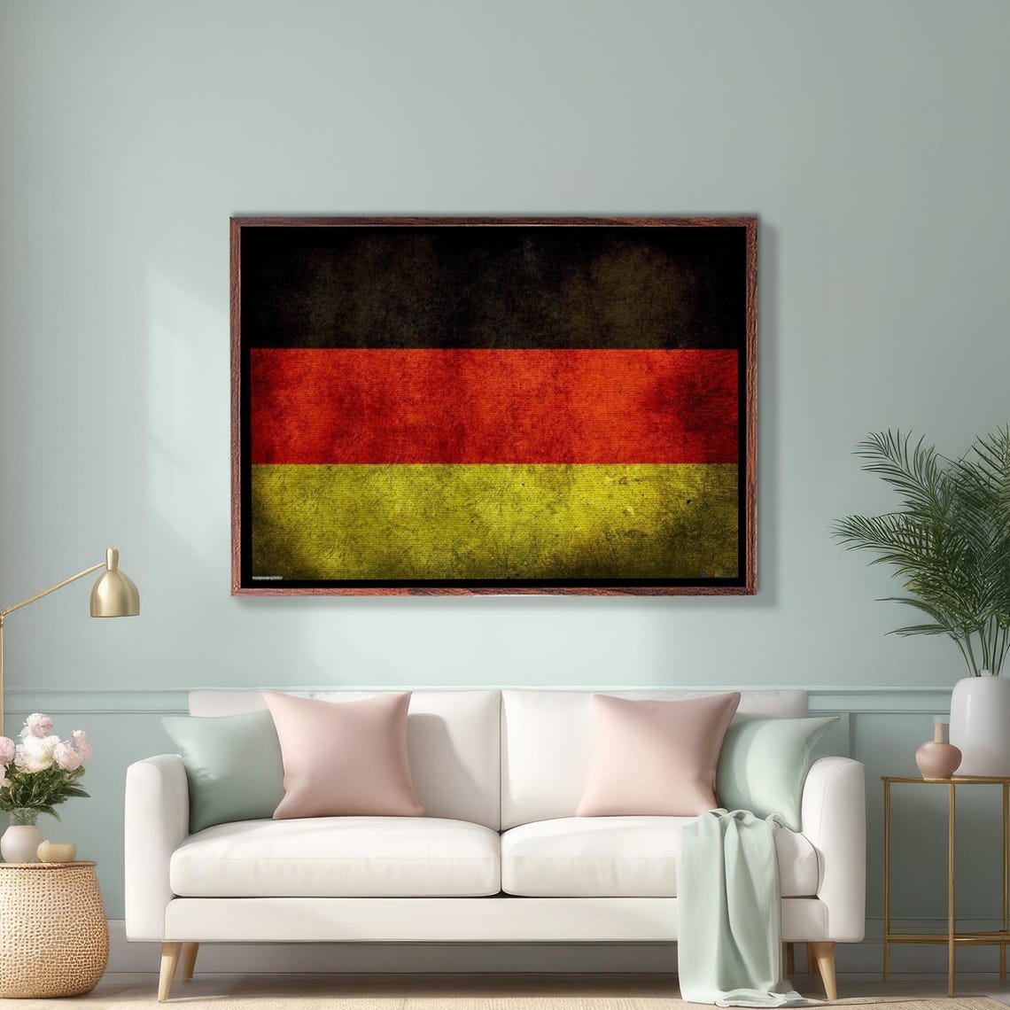 Vintage Distressed German Flag Grunge Texture Poster Artwork