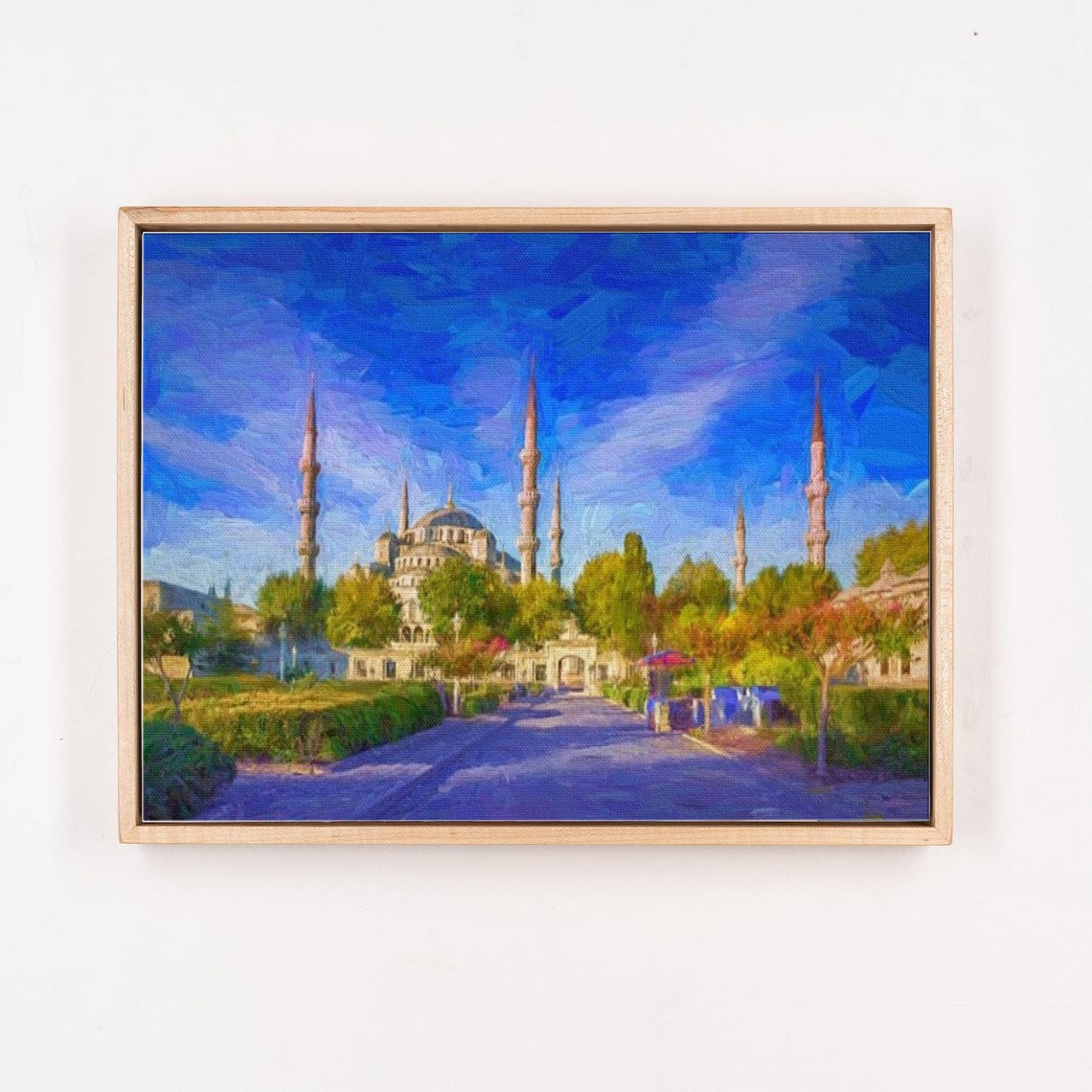 Blue Mosque Sultan Ahmed Mosque Istanbul Turkey Painting Poster - Image 4
