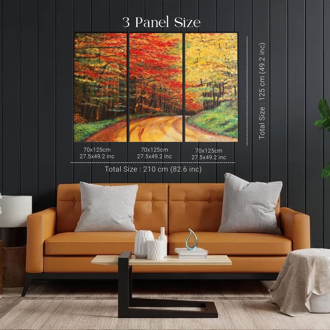 Winding Road Through an Autumn Forest of Red and Gold Poster - Image 2