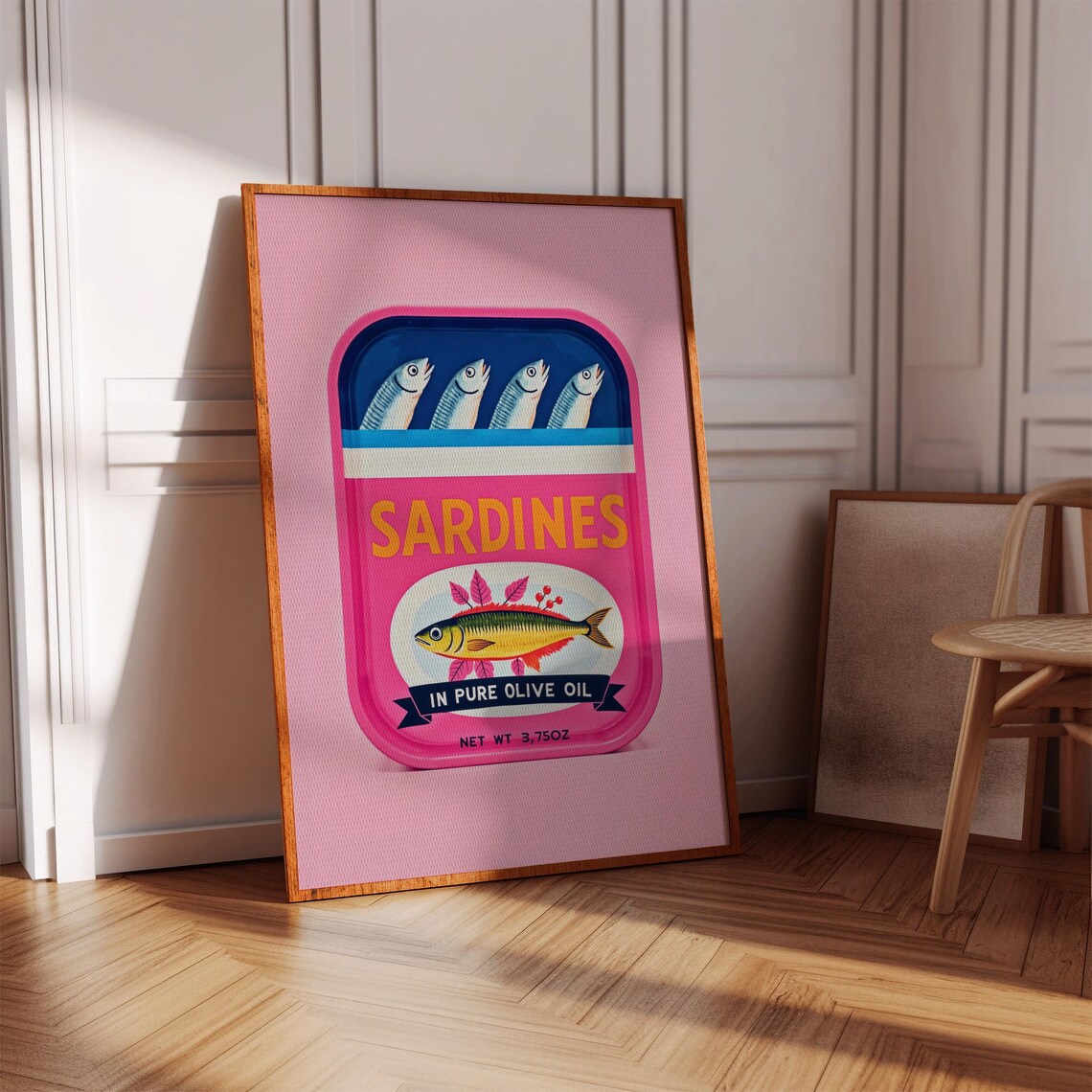 Sardines, Trendy Home Decor Art Print