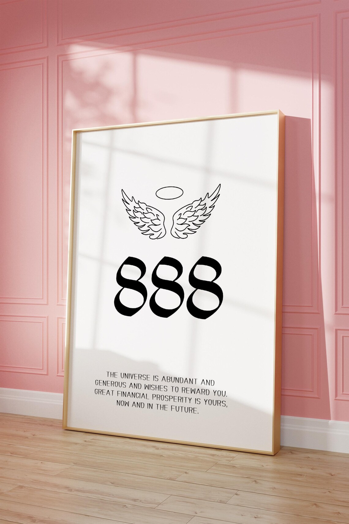 Angel Number 888 Spiritual Poster