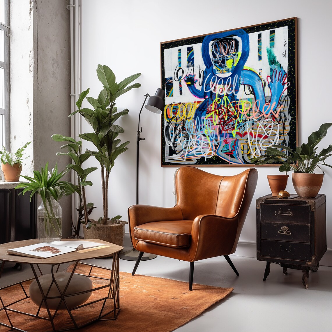I Robot Contemporary Abstract Art Print by Ron Deri - Image 3