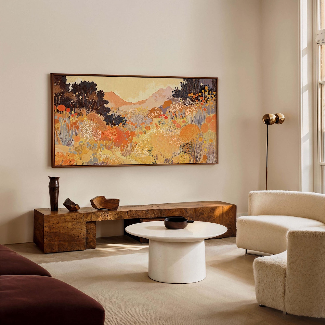 Abstract Landscape Wabi Sabi Panoramic Art Print - Image 3