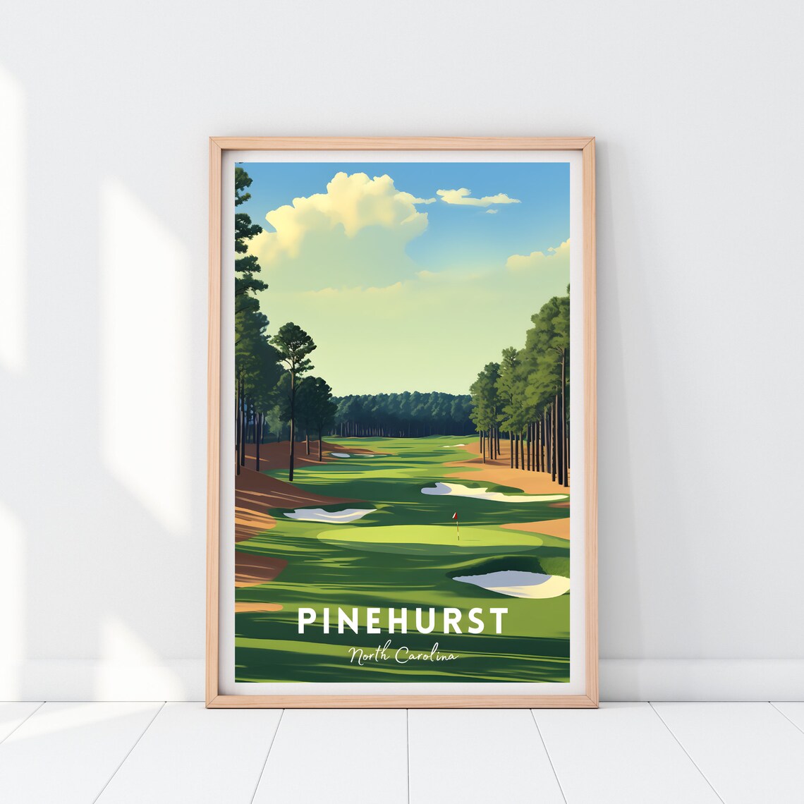 Pinehurst Golf Course Poster, Pinehurst Resort Print - Image 2