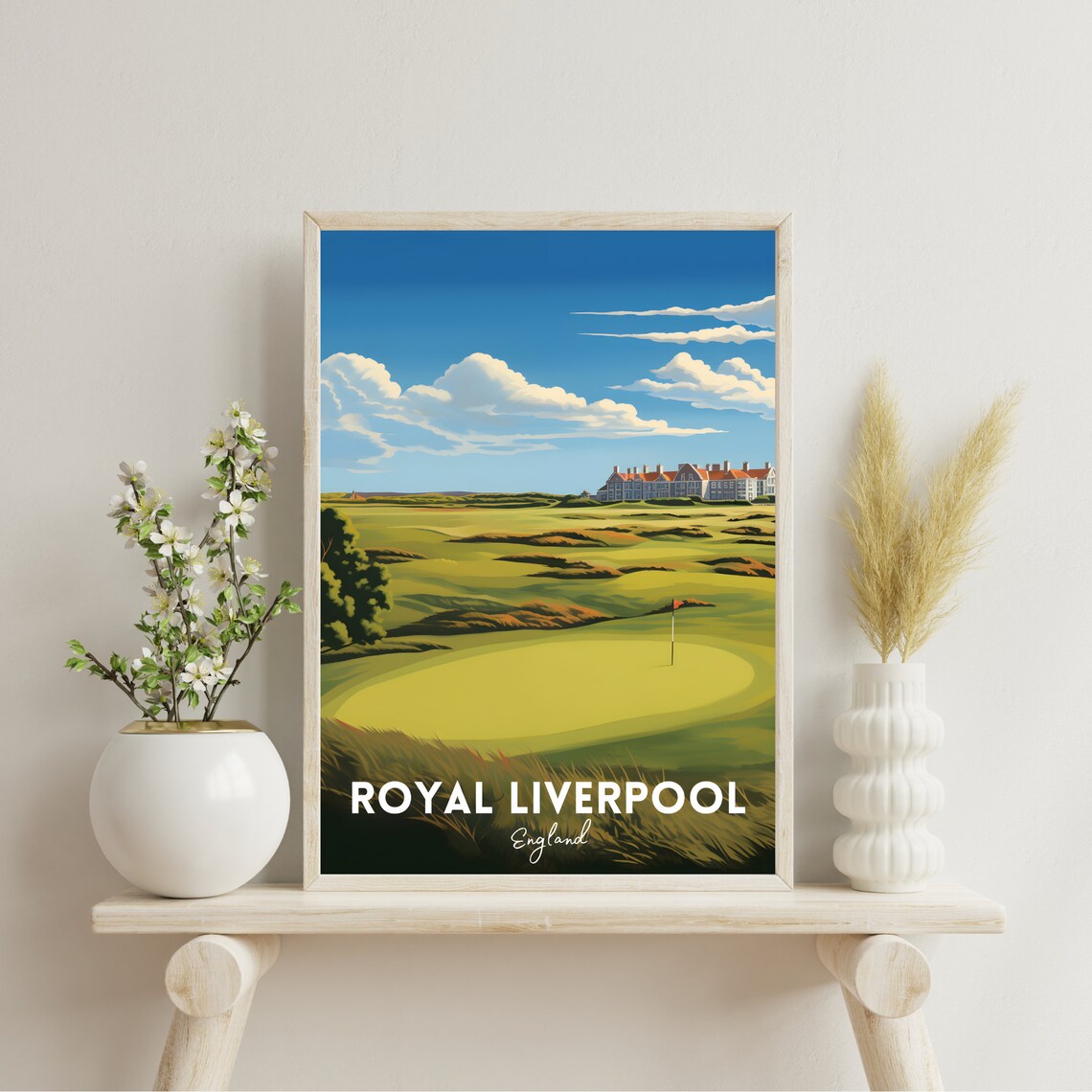 Royal Liverpool Golf Course Travel Poster - Image 2