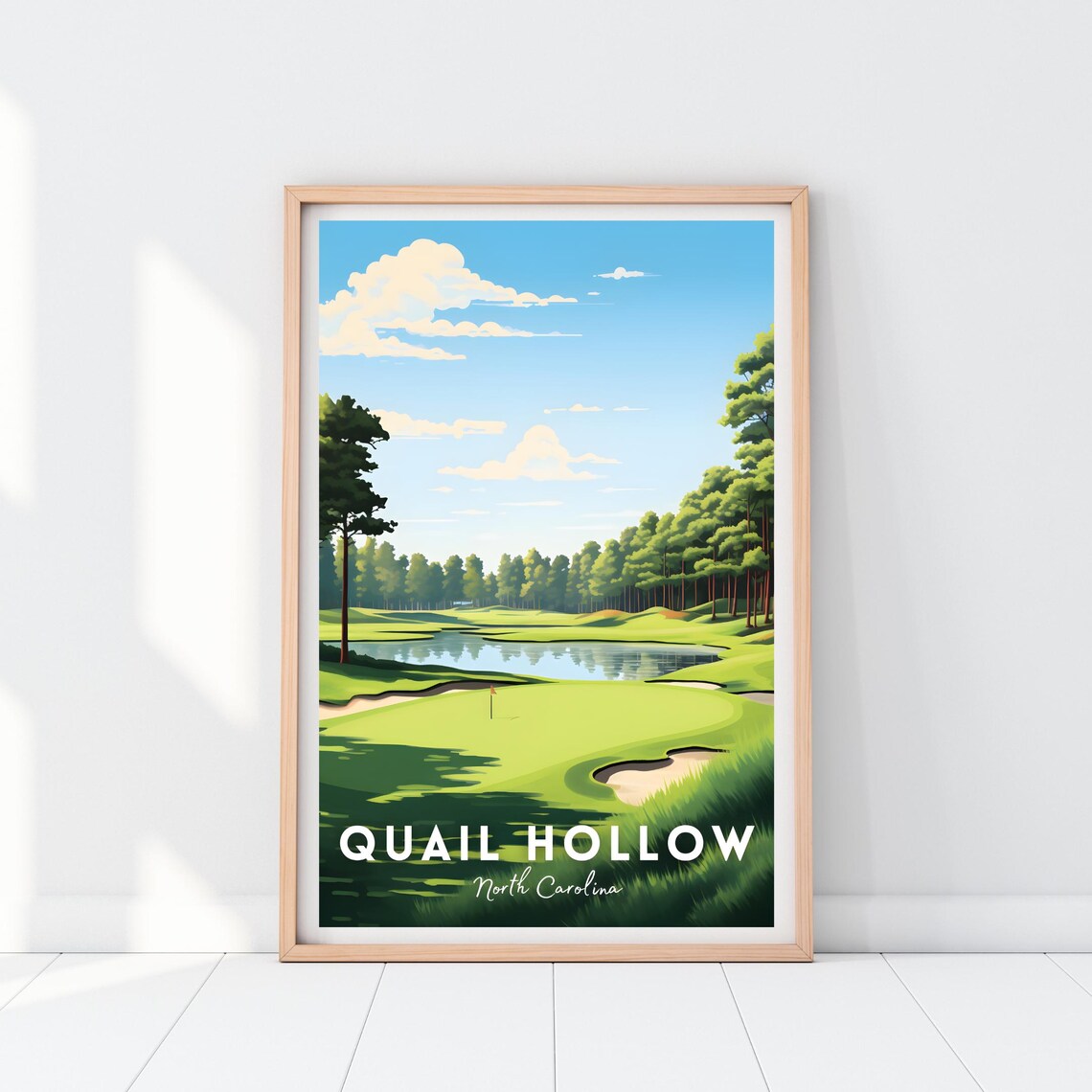 Quail Hollow Golf Club Poster, Golf Course Art Print - Image 2