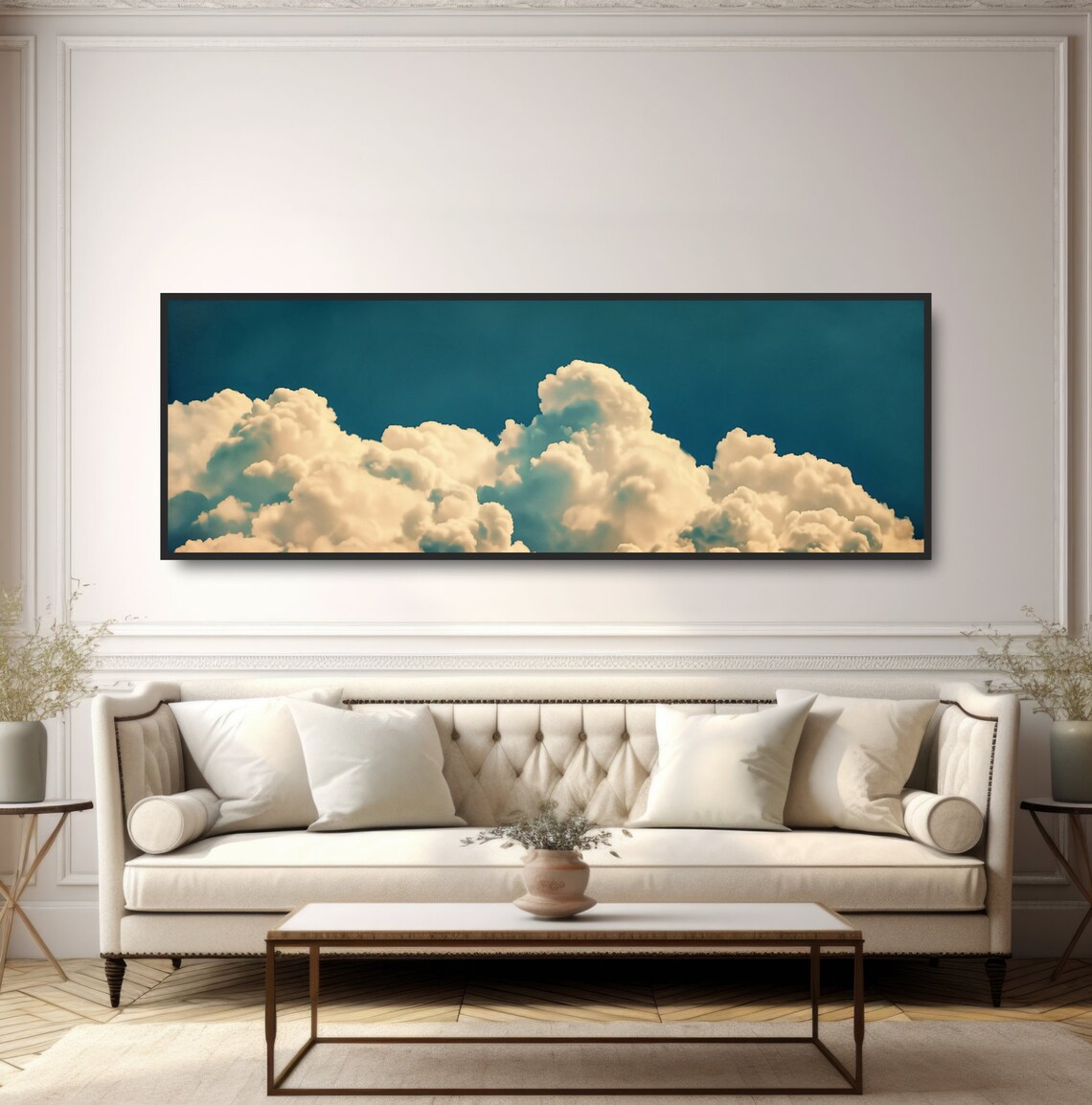 Vintage Clouds In Sky, Surreal Minimalist Poster - Image 5