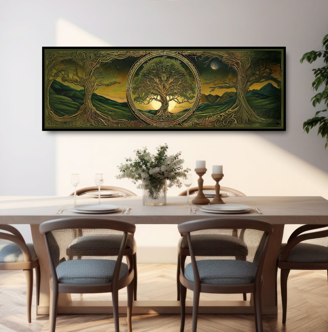 Yggdrasil Art Nouveau Wall Art Print, Norse Mythology - Image 3