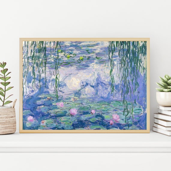 Claude Monet Painting Prints Museum Gallery Exhibition Poster Claude Monet Artworks Claude Monet Poster Prints Monet Vintage Print