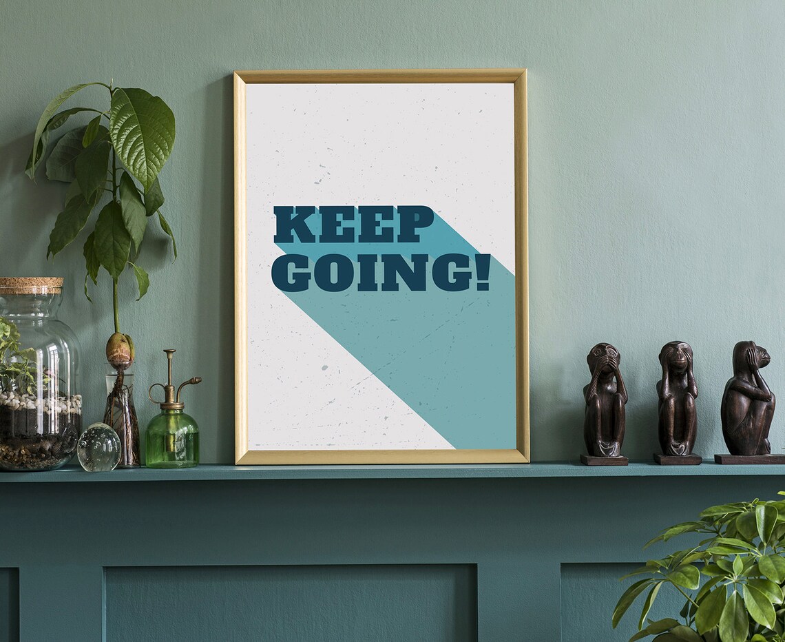 Keep Going Gym Poster Gym Quote Gym Dcor Home Gym Home Gym Dcor Home Gym Poster Inspired Poster Fitness Dcor Motivational Quote - Image 3