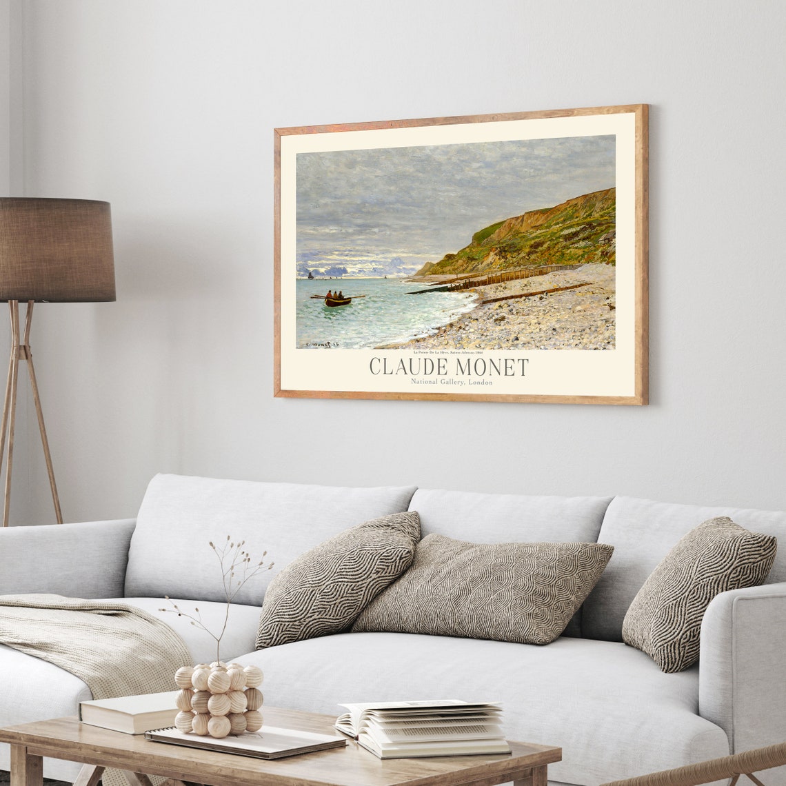 Claude Monet La Pointe De La Heve Beach Scene Impressionist Poster - Image 4