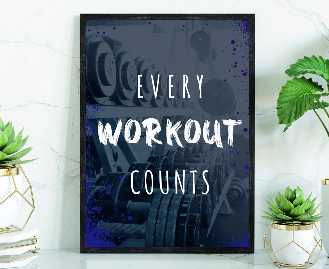 Gym Wall Art Workout Posters Fitness Quote Poster Home Gym Decoration Inspired Poster Fitness Motivational Meaningful Words Poster Art