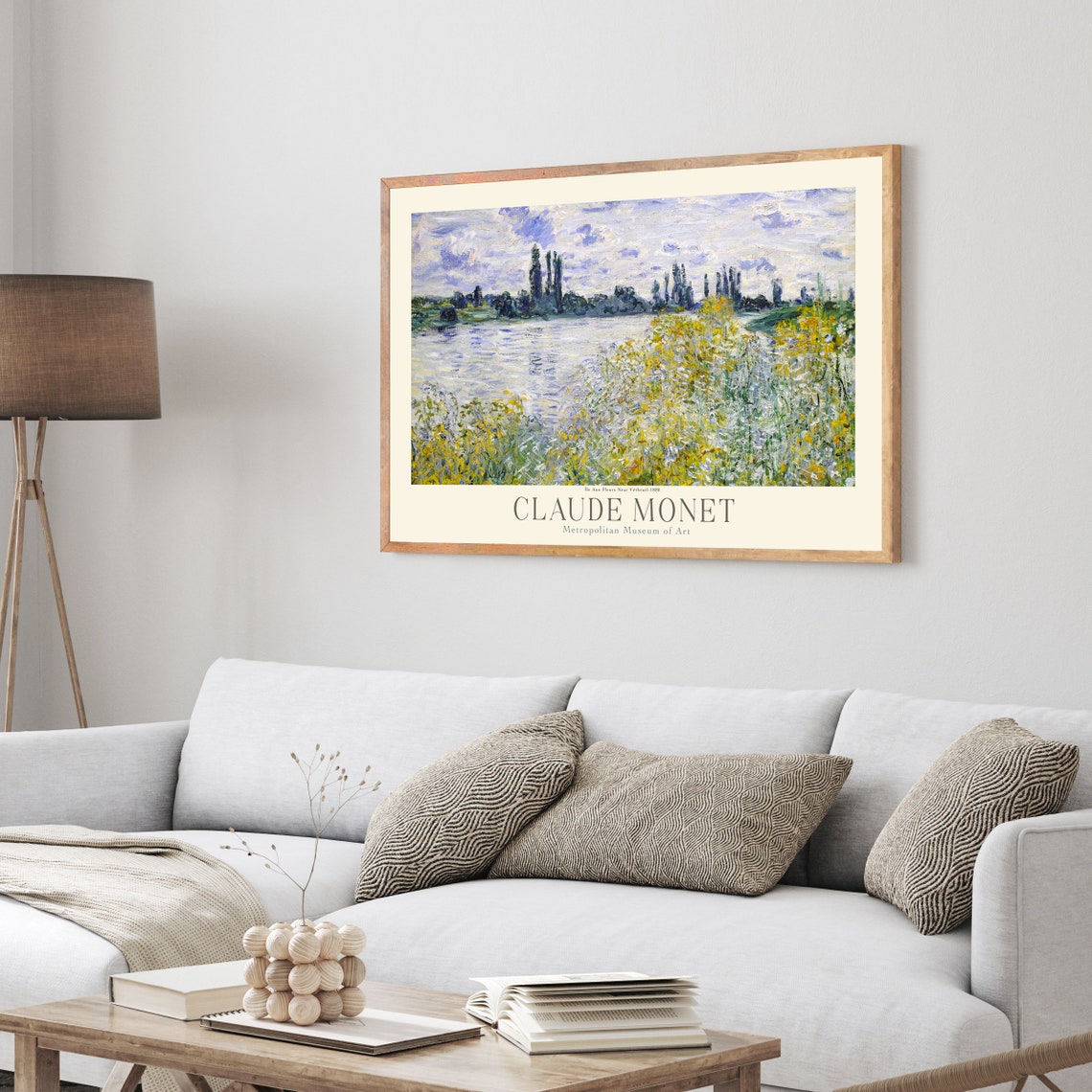 Claude Monet Flower Island Seine River Poplars Spring Art Poster - Image 4