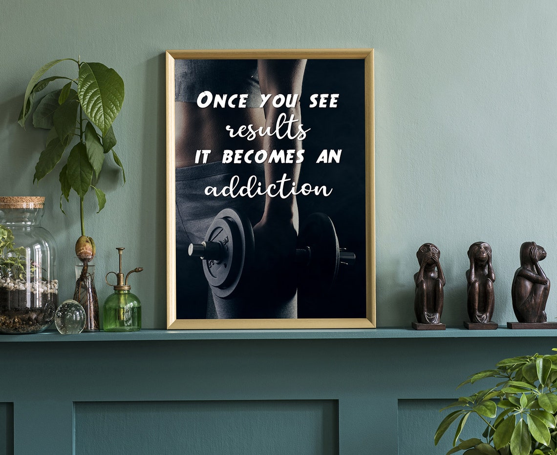Gym Wall Art Gym Poster Gym Quote Gym Dcor Home Gym Home Gym Dcor Home Gym Poster Inspired Poster Fitness Dcor Motivational Quote - Image 4