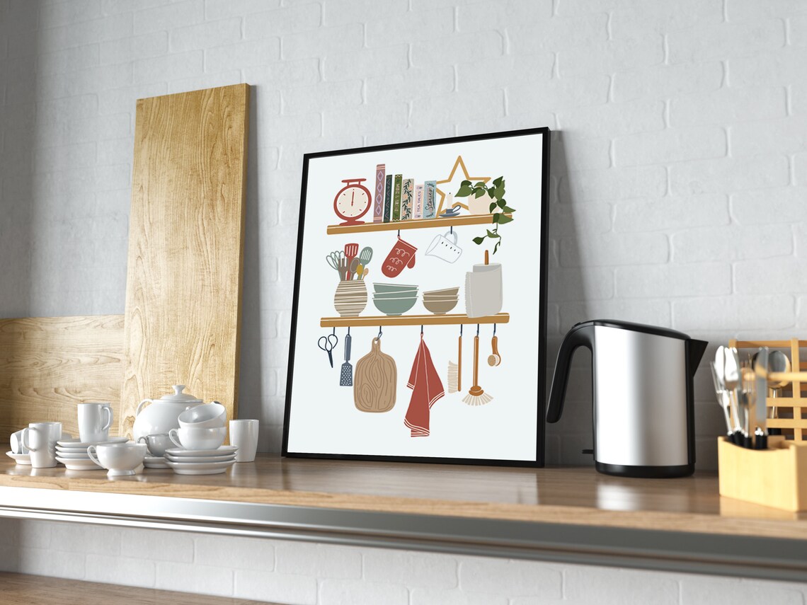 Kitchen Wall Art, Modern Kitchen Poster Print - Image 4