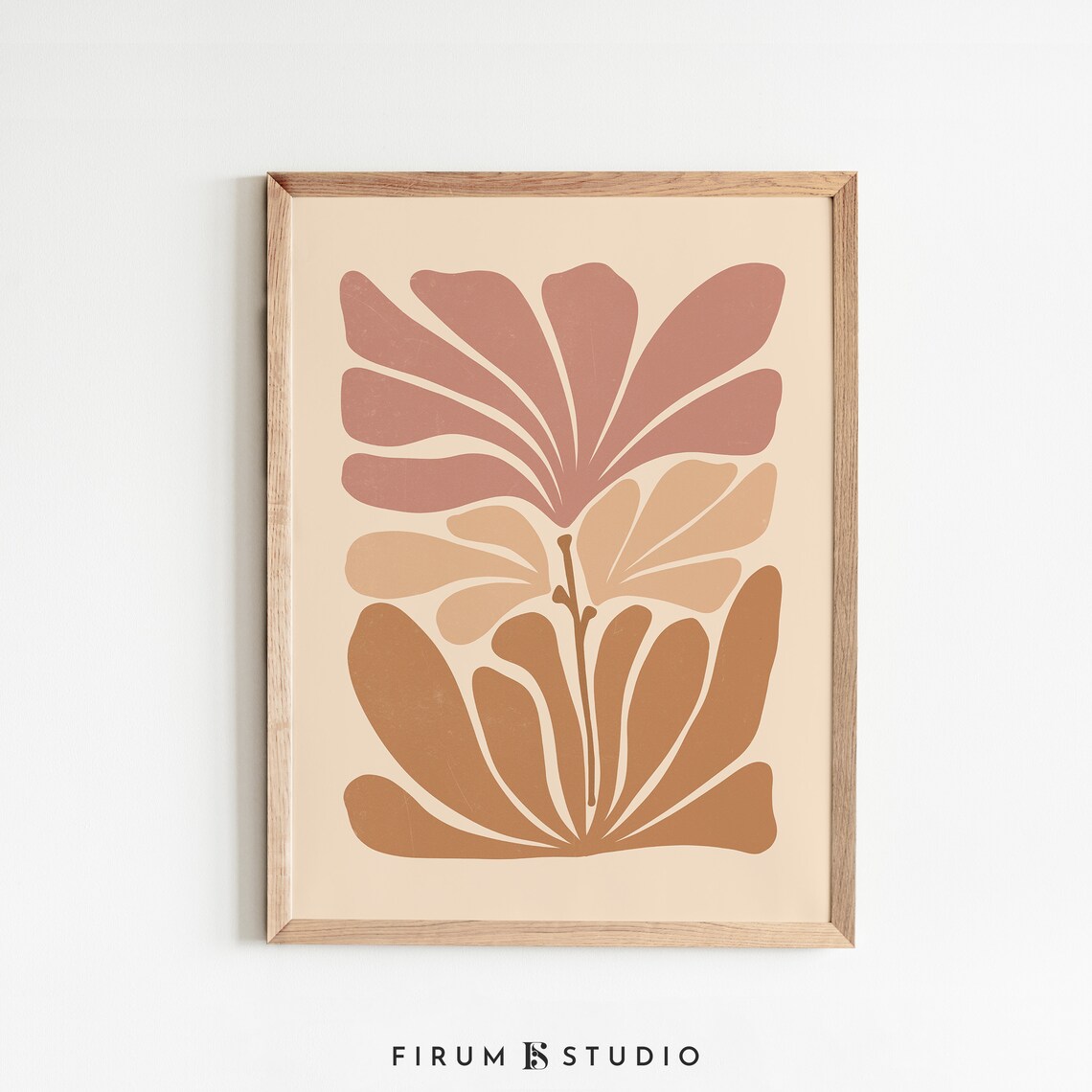 Botanical Poster, Mid Century Modern Boho Art